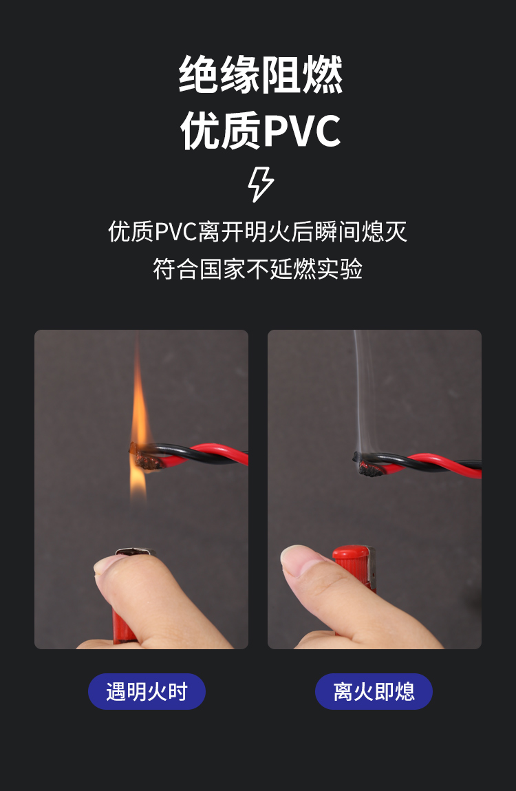 安普RVS双绞线2*1.5花线消防照明阻燃国标铜芯电动车充电线高楼层