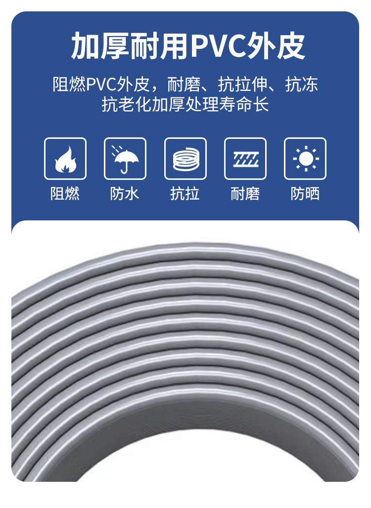 安普超六类双屏蔽网线FTP CAT6A0.58±0.02mm纯铜工程网络监控线